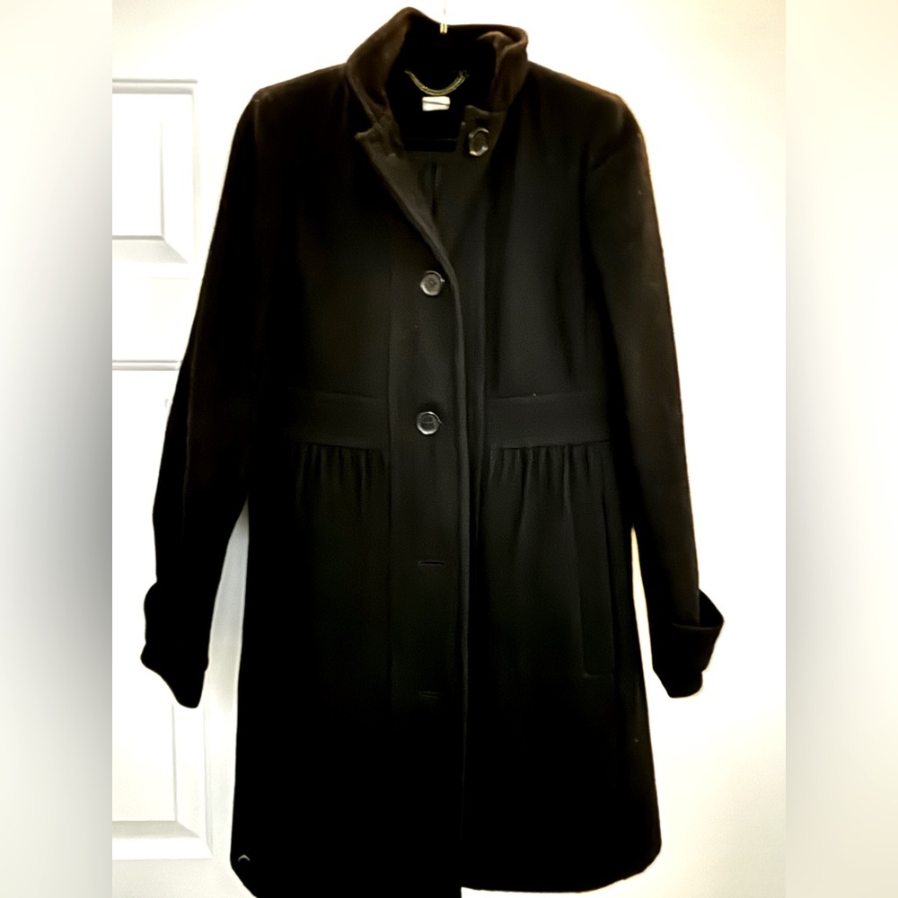 EUC J. Crew Black Wool Coat